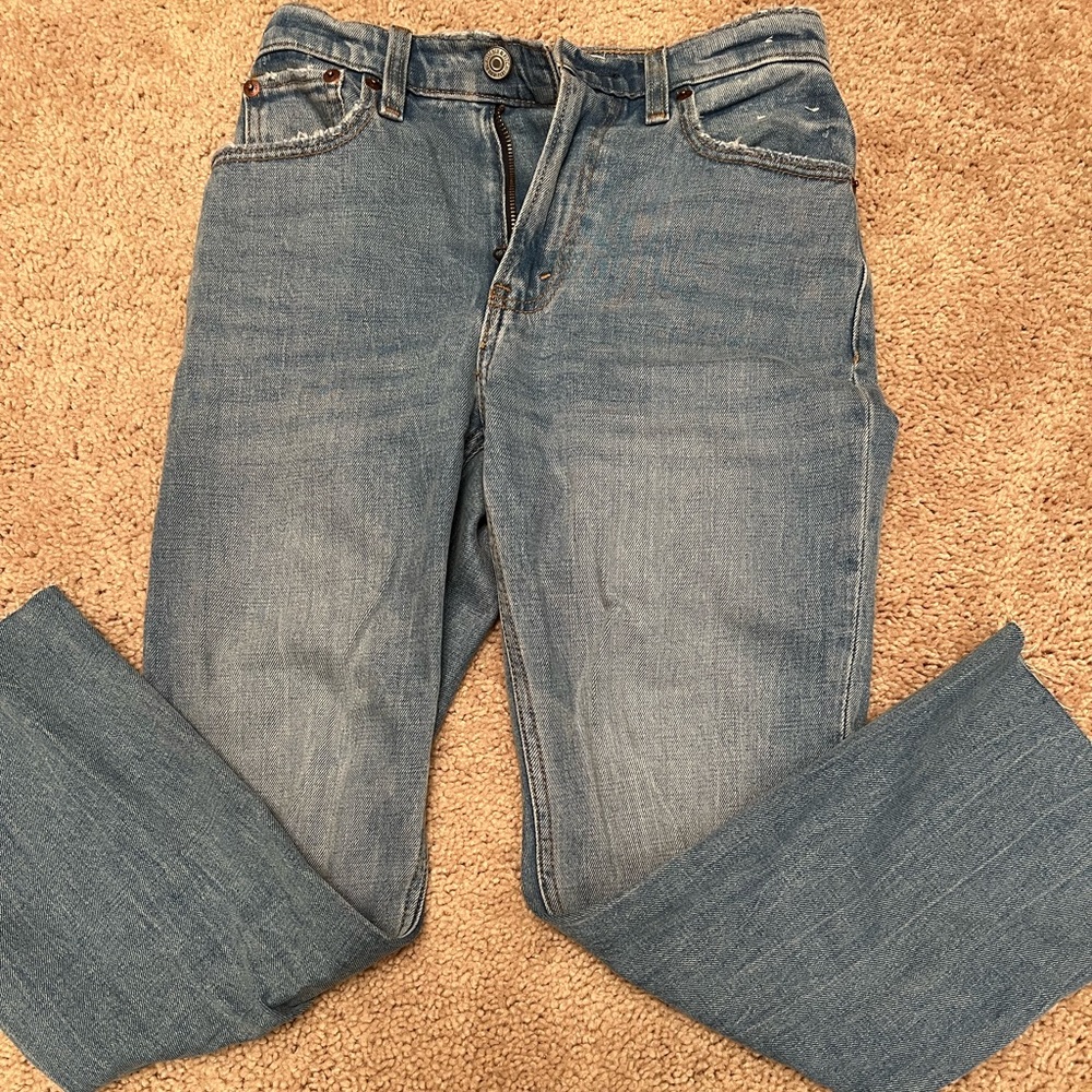 Abercrombie ultra high rise ankle jeans